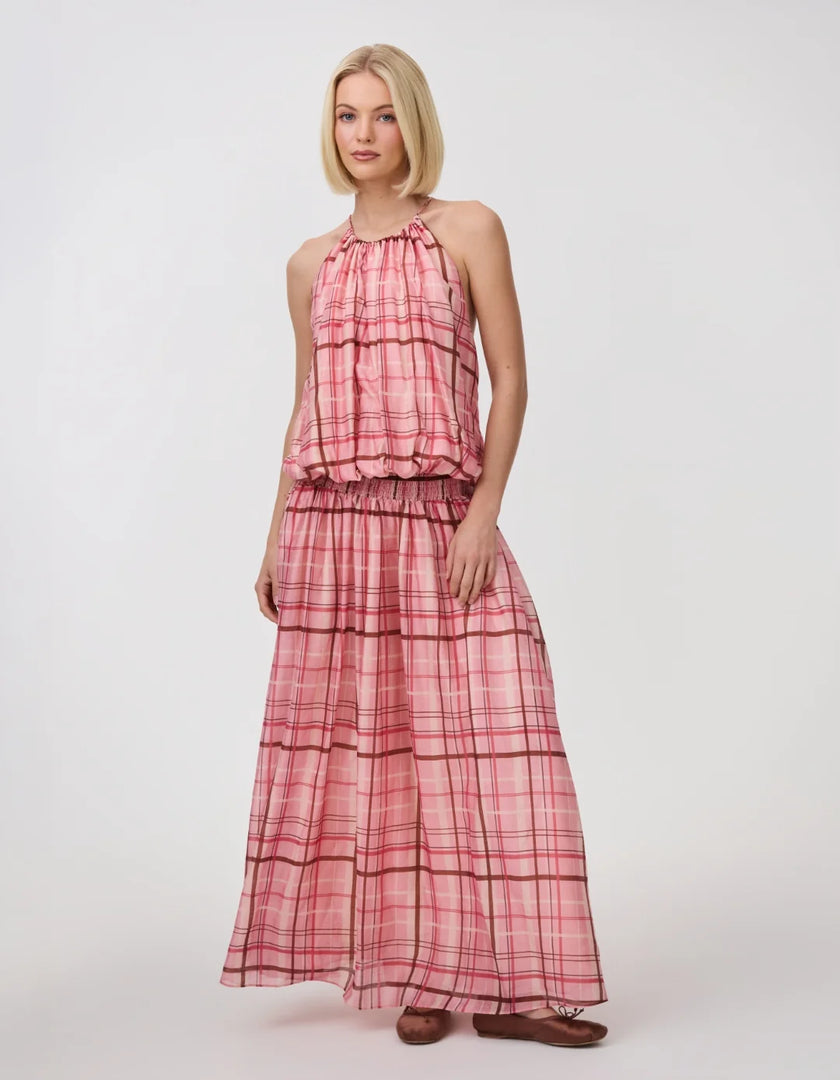 ASTON STUDIO Adrianna Dress - Jaipur Check