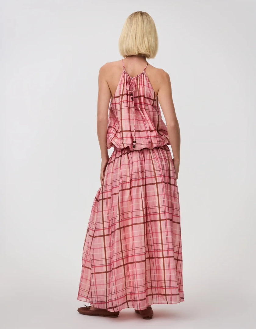 ASTON STUDIO Adrianna Dress - Jaipur Check