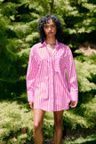 ASTON STUDIO Buddy Shirt - Magenta Stripe