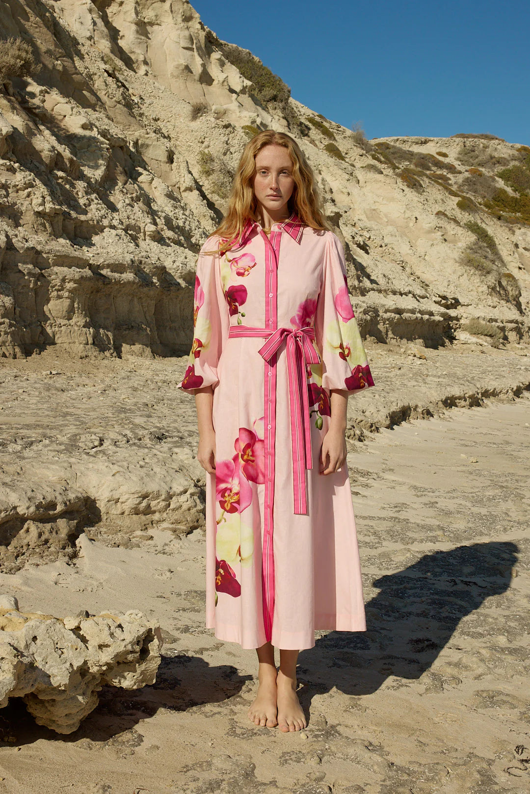 ASTON STUDIO Lucille Dress - Icing Phalae