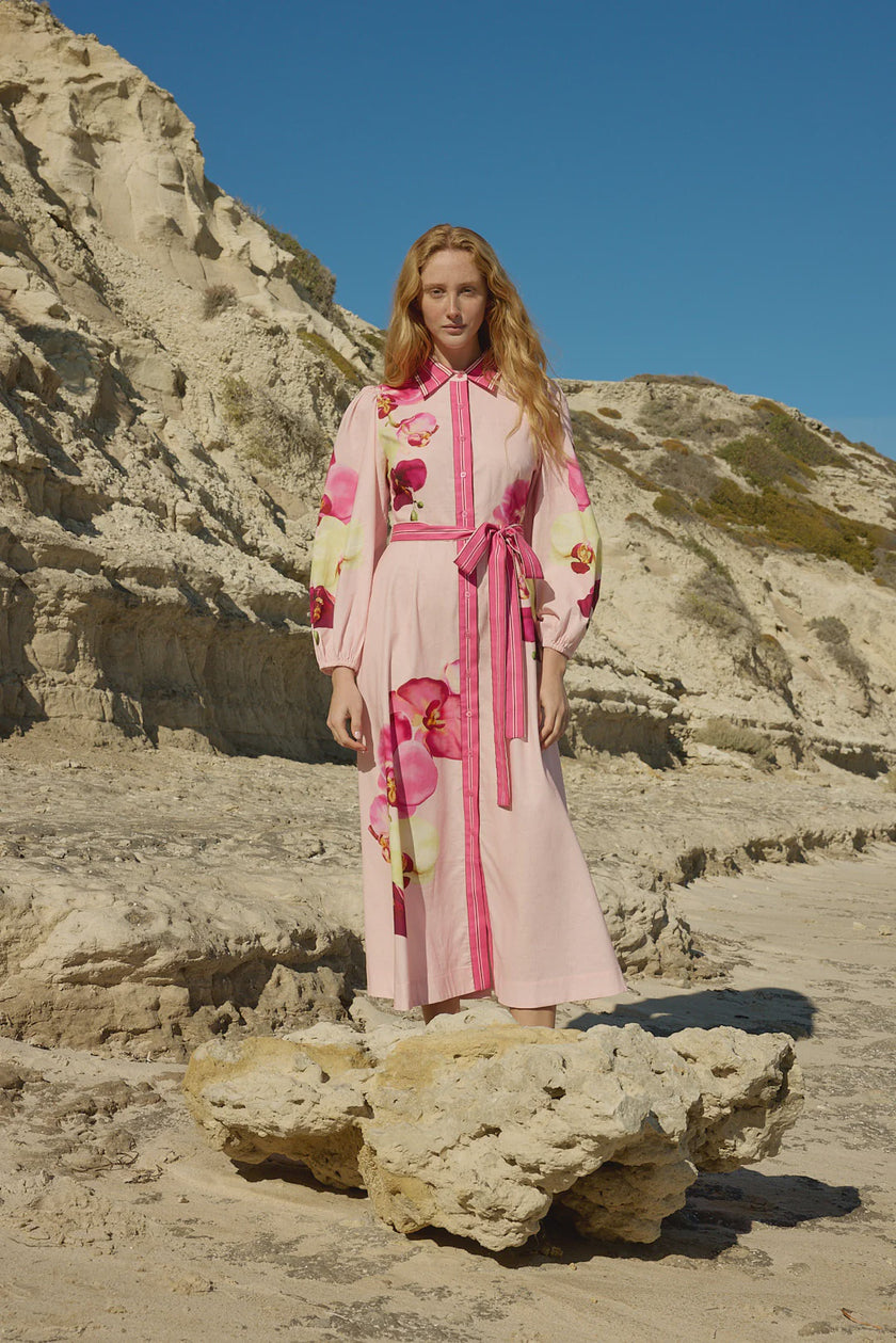 ASTON STUDIO Lucille Dress - Icing Phalae