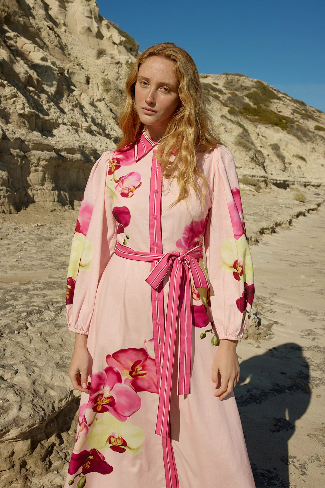 ASTON STUDIO Lucille Dress - Icing Phalae