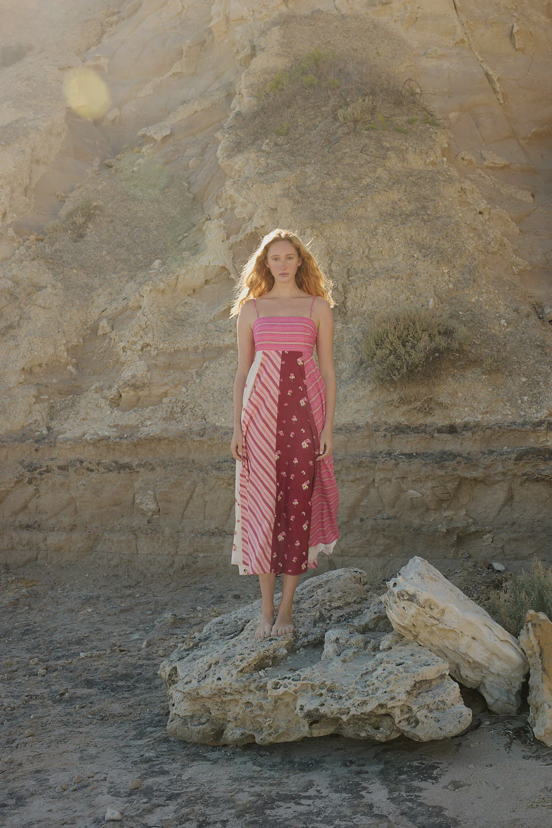 ASTON STUDIO Rue Dress - Redcurrant Multi