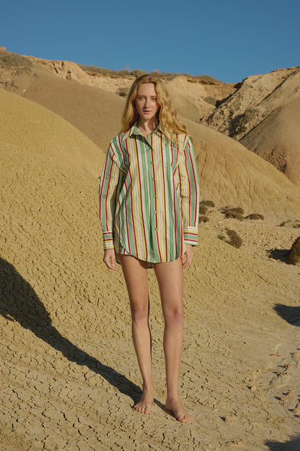 ASTON STUDIO Buddy Shirt - Meadow Stripe