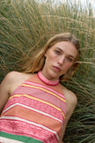 ASTON STUDIO Madeleline Top - Ruby Multi Stripe