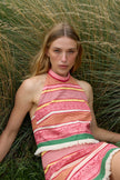 ASTON STUDIO Madeleline Top - Ruby Multi Stripe