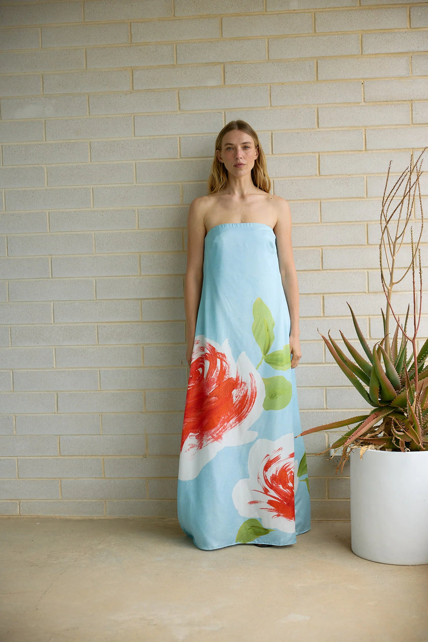 ASTON STUDIO Lucie Dress - Bluebell Rose