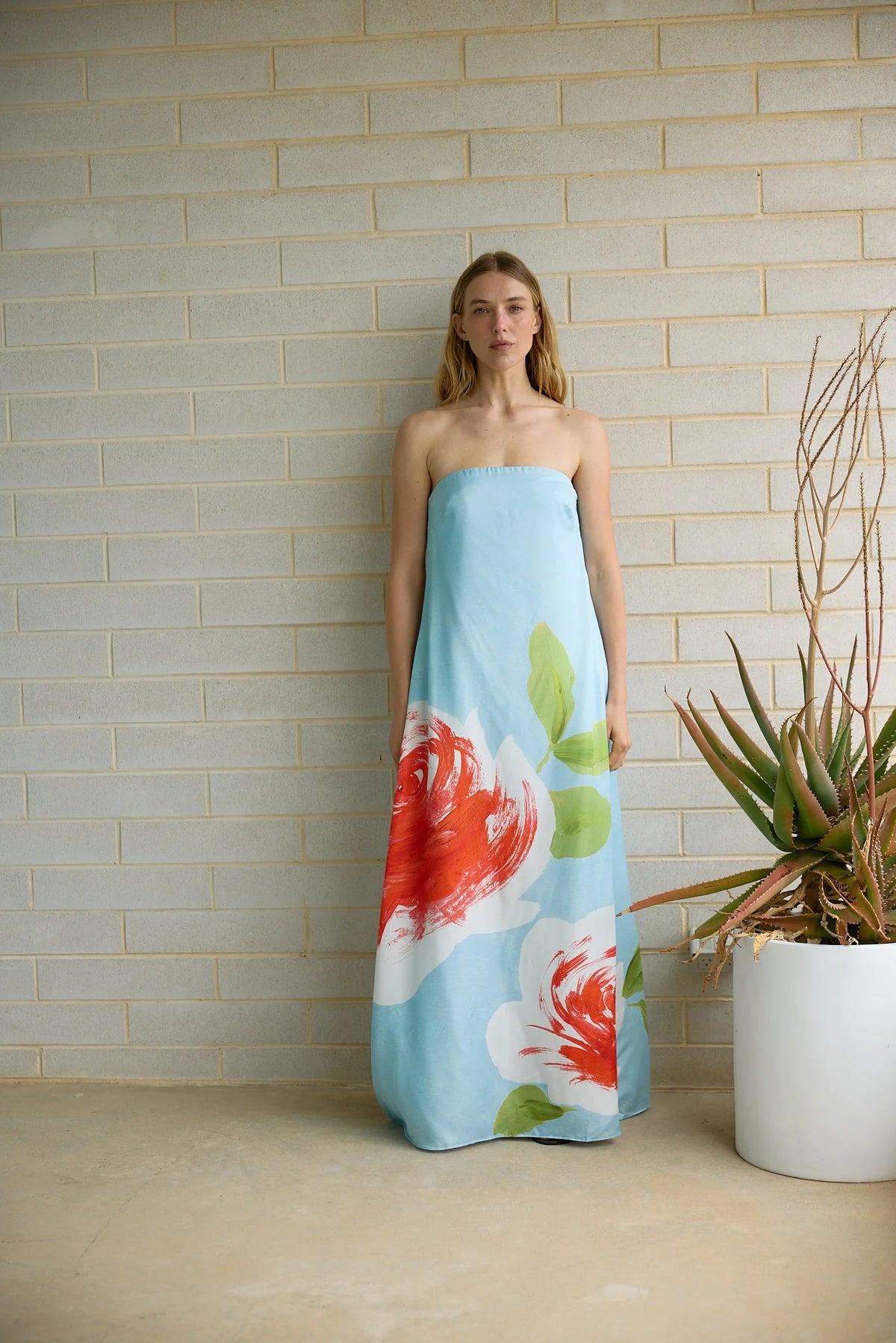 ASTON STUDIO Lucie Dress - Bluebell Rose