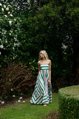 ASTON STUDIO Rue Dress Baby/Forest Stripe