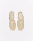 WALNUT Anni Leather Flat - White