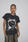 Rabens Saloner Ambla Tee - Light - Faded Black