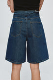 Marle Belted Jean Short - Classic Blue