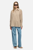 Blanca Constance Shirt - Cream/Brown Check