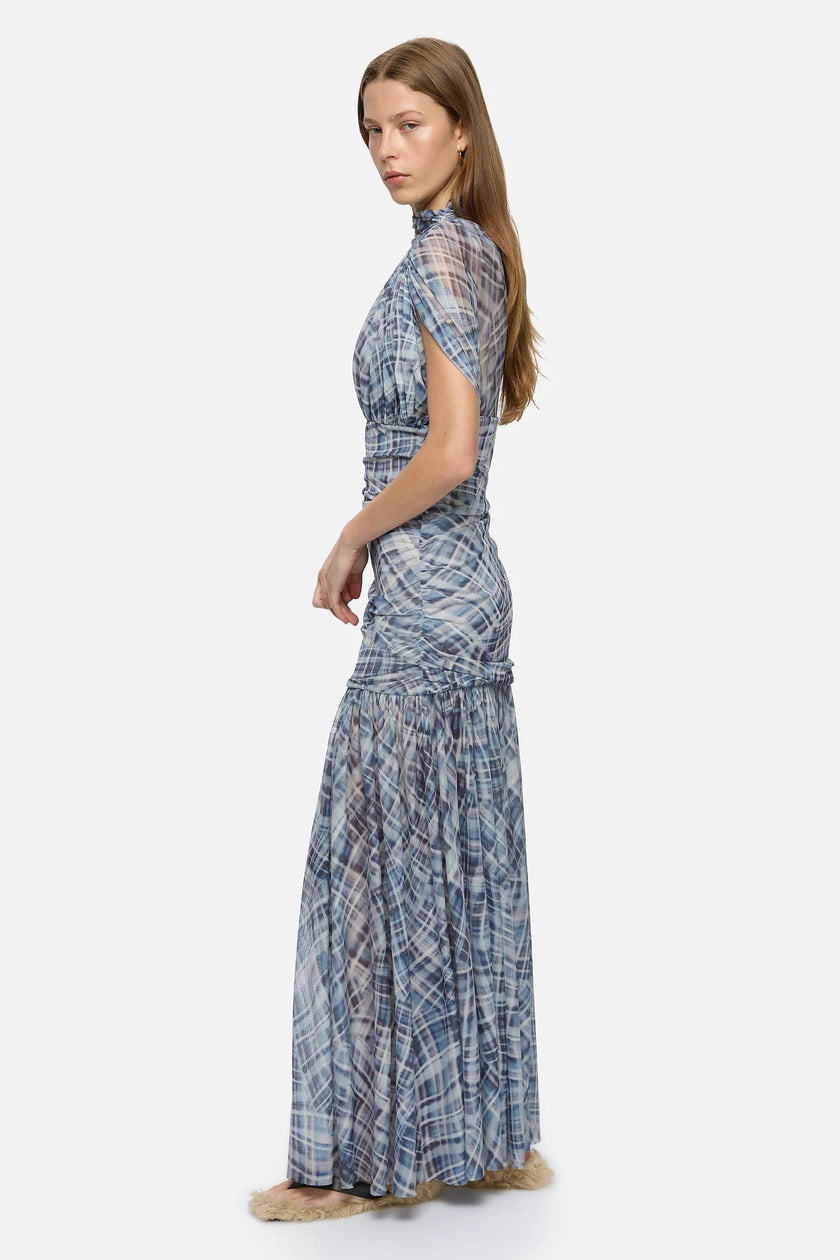 BLANCA FLOE DRESS - BLUE