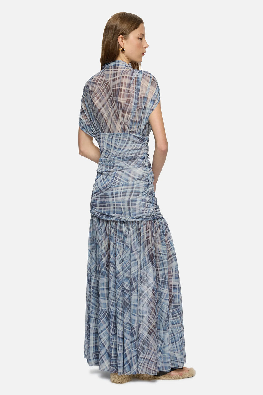 BLANCA FLOE DRESS - BLUE