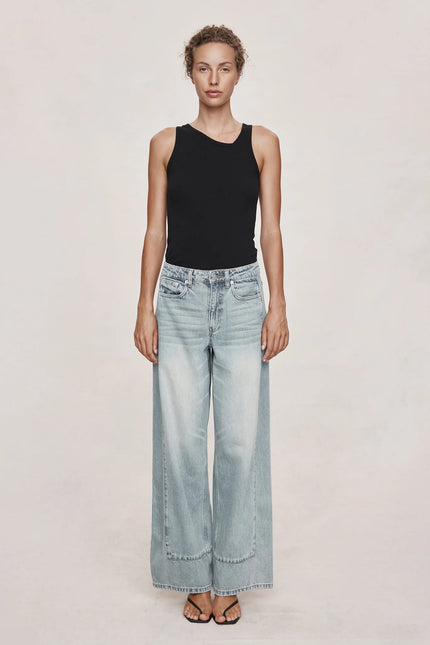 Marle Border Jean - Faded Blue