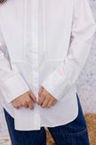 M.A. Dainty Bobby Pin Shirt - White