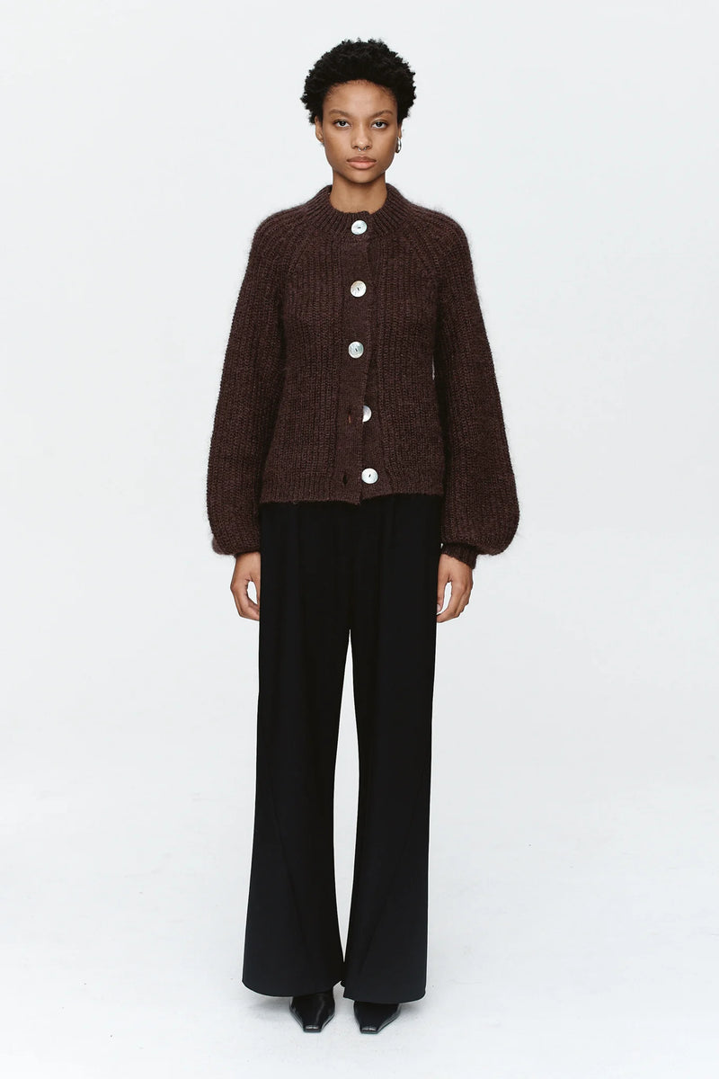 Marle Cait Cardigan - Chocolate