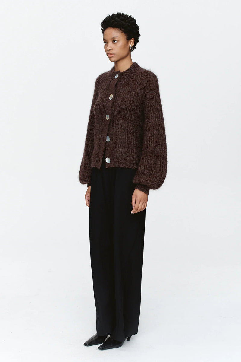 Marle Cait Cardigan - Chocolate