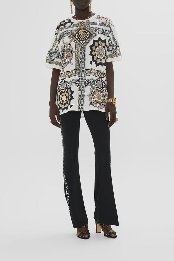 Camilla Tile Style Oversized Band Tee