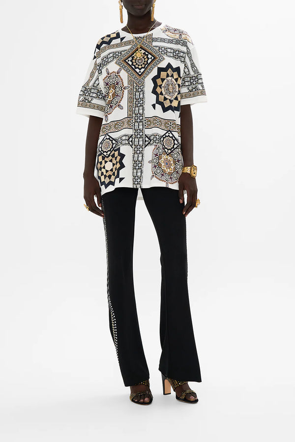Camilla Tile Style Oversized Band Tee