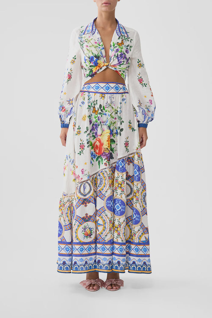 Camilla Tiles Darls Skirt with Shaped Seam