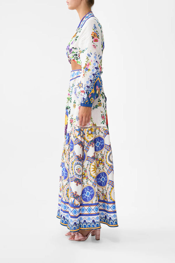 Camilla Tiles Darls Skirt with Shaped Seam