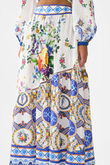 Camilla Tiles Darls Skirt with Shaped Seam