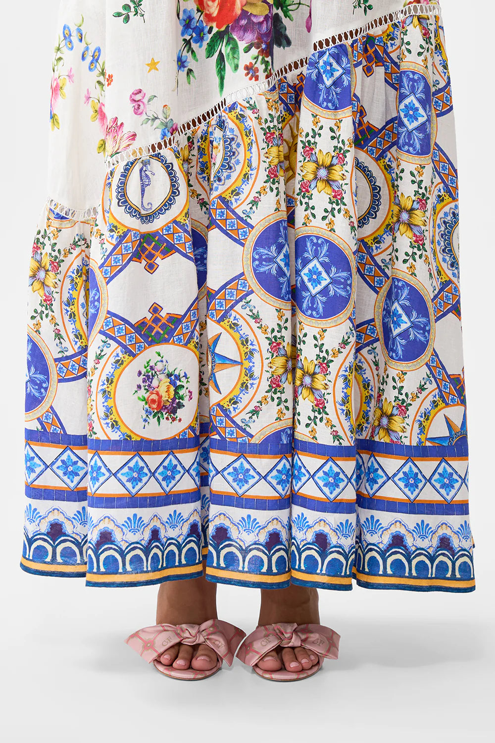 Camilla Tiles Darls Skirt with Shaped Seam