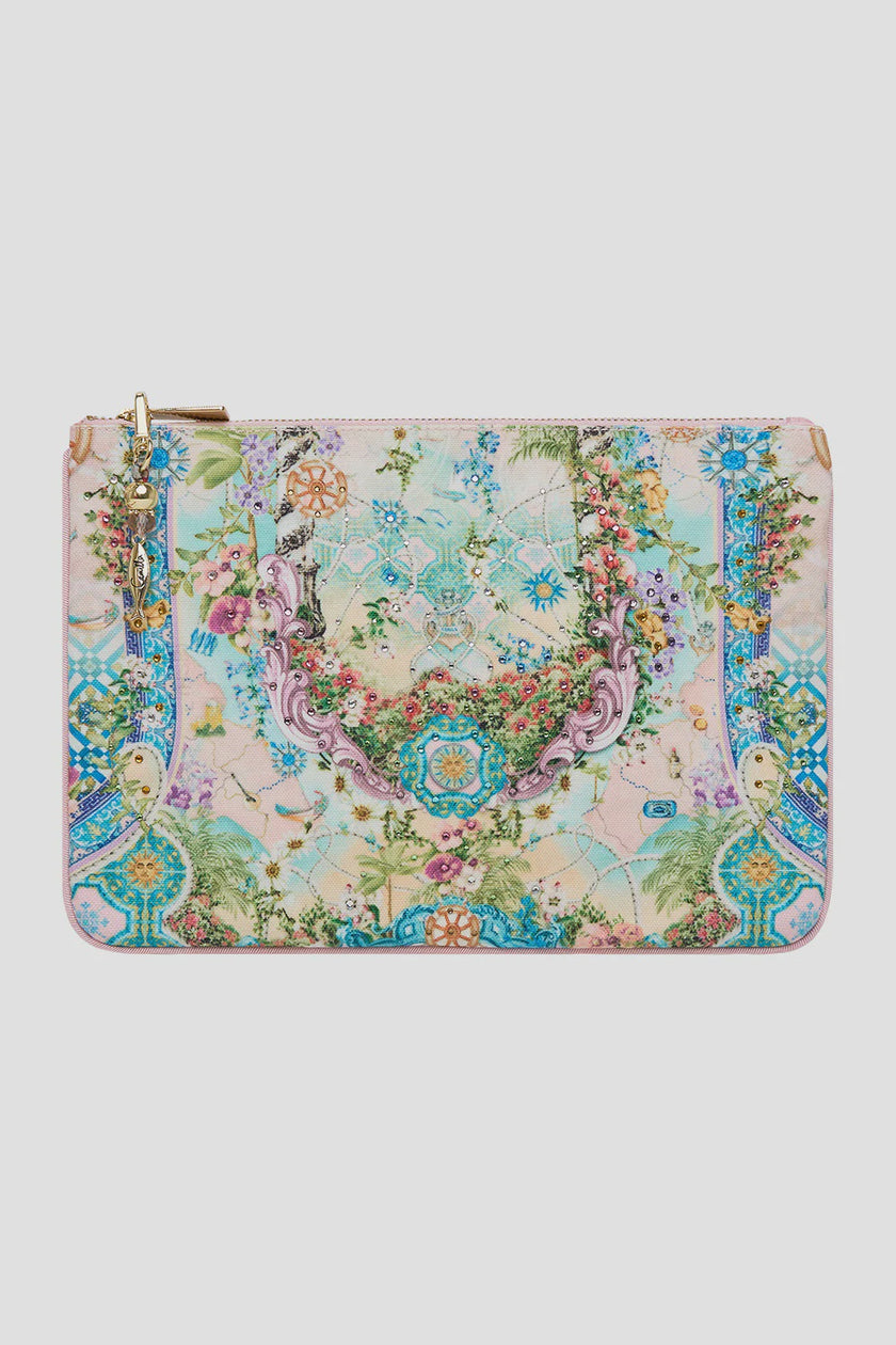 Camilla Just Coasting Small Canvas Clutch