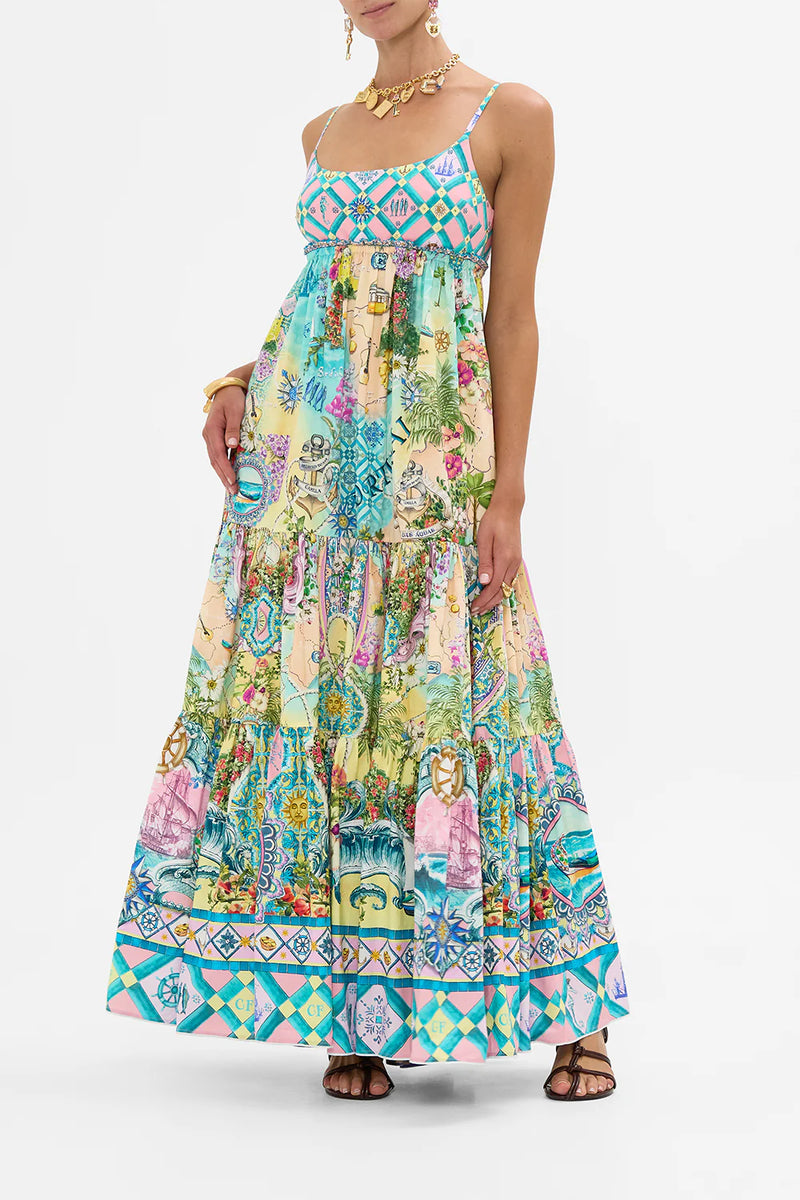 Camilla Just Coasting Long Dress with Jersey Bodice