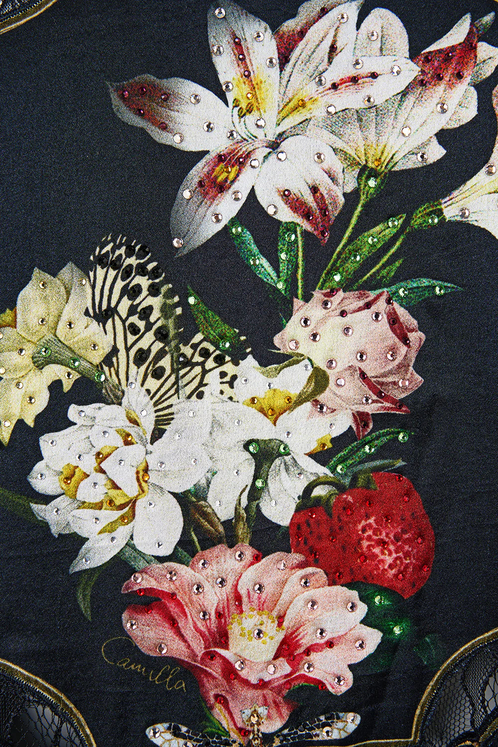 Camilla Noble Endeavours SF Round Neck T-Shirt with Lace