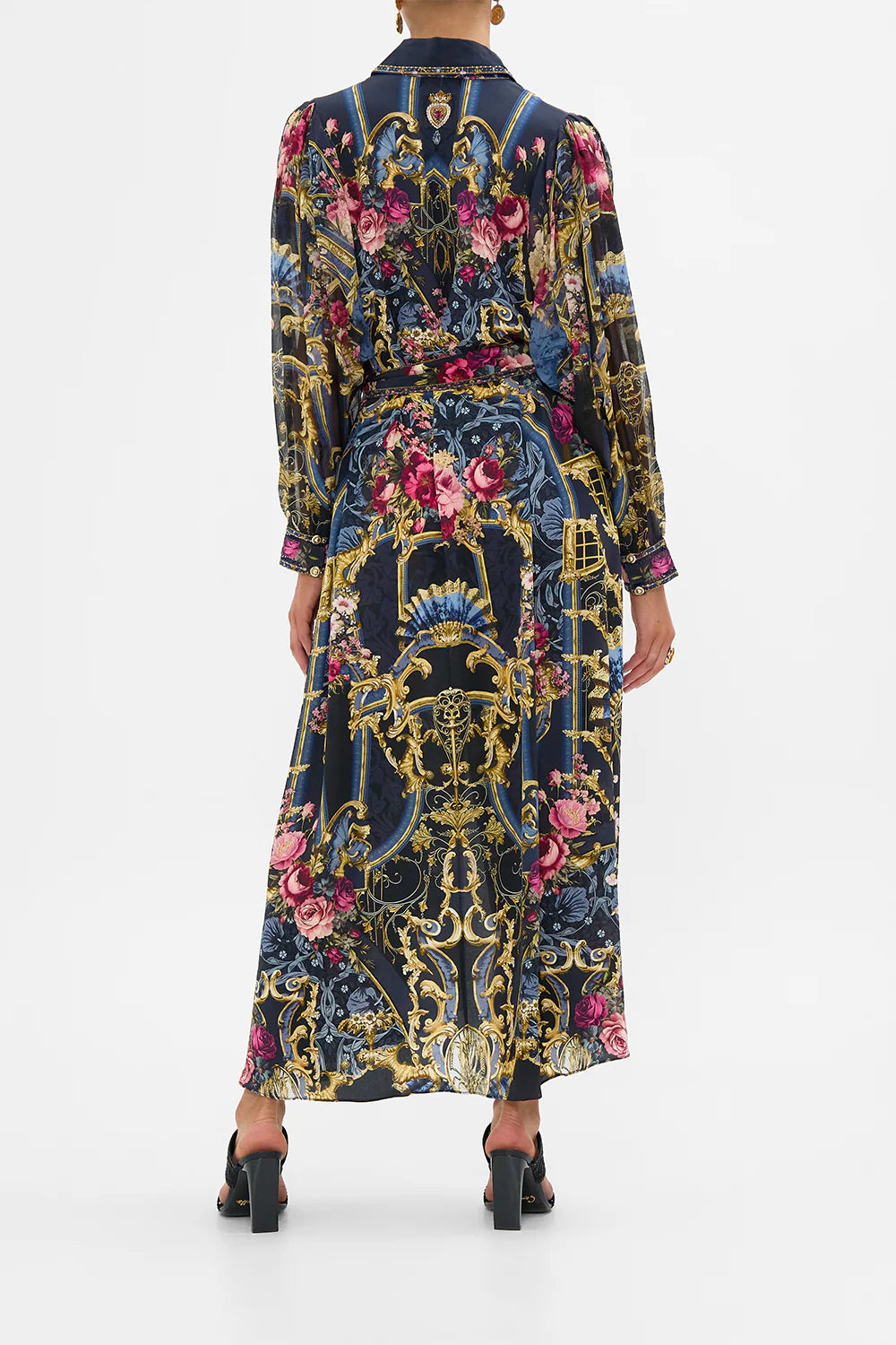 Camilla Ornate on a Plate Curved Collar Shirt Dress