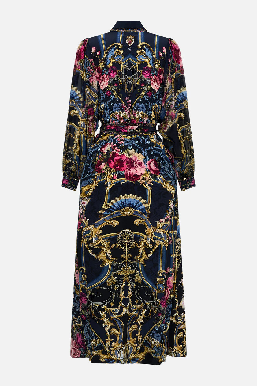 Camilla Ornate on a Plate Curved Collar Shirt Dress