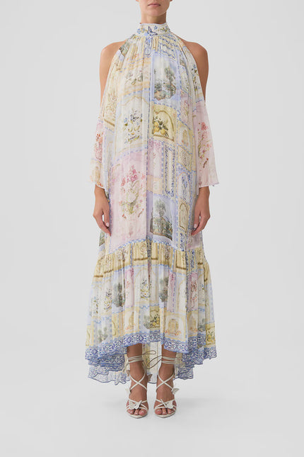 Camilla Botanical Ballads Cold Shoulder Long Dress