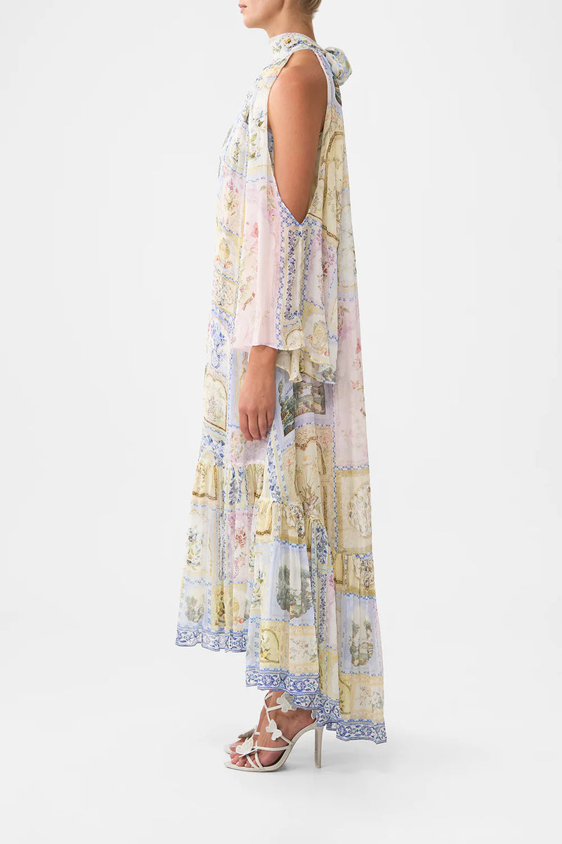 Camilla Botanical Ballads Cold Shoulder Long Dress