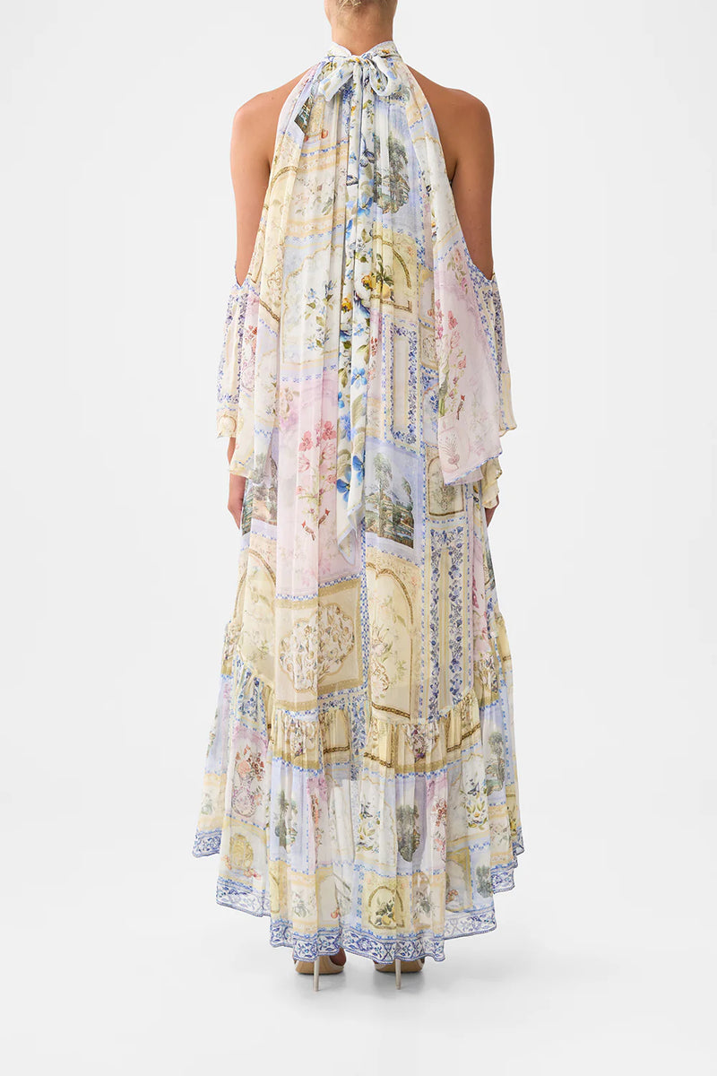 Camilla Botanical Ballads Cold Shoulder Long Dress