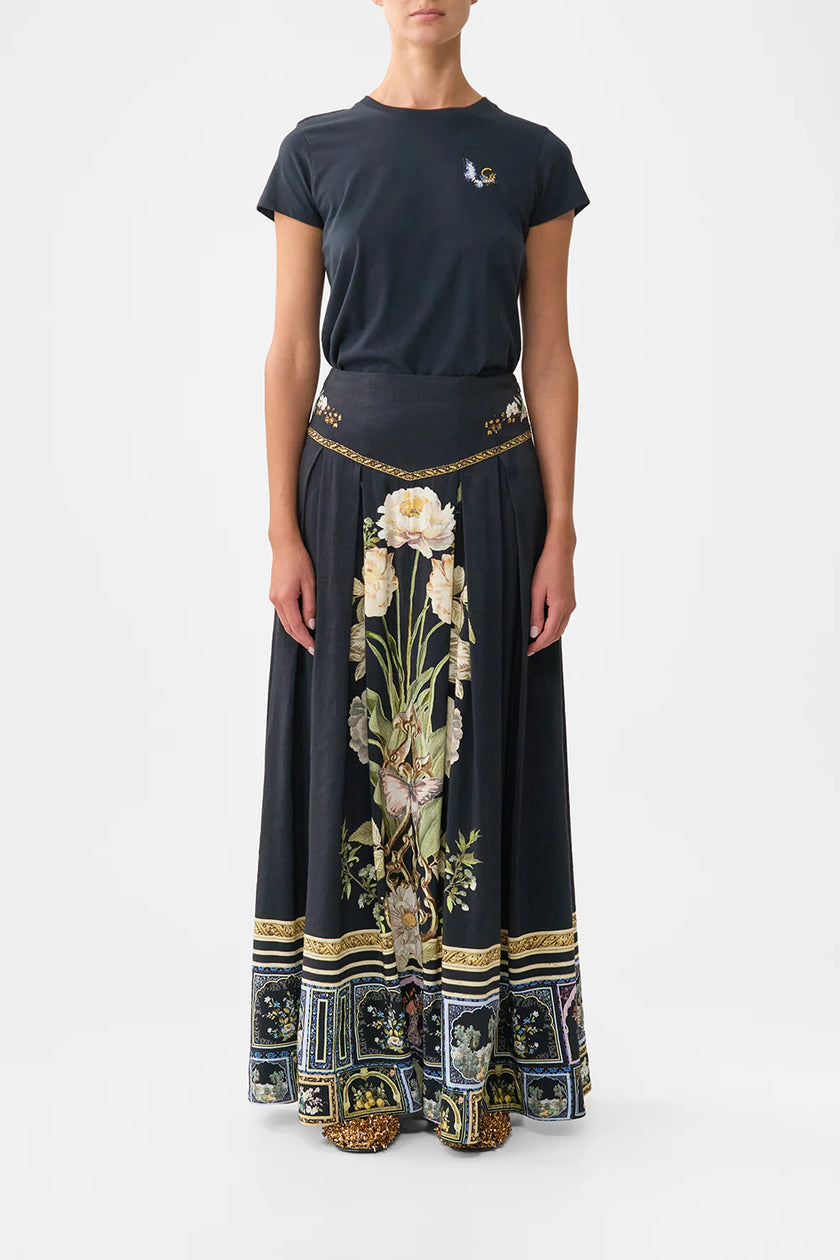 Camilla Ottoman Elegance Slim Fit Round Neck T-Shirt