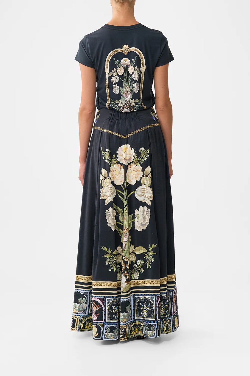 Camilla Ottoman Elegance Slim Fit Round Neck T-Shirt