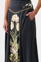 Camilla Ottoman Elegance Corset Waist Maxi Skirt