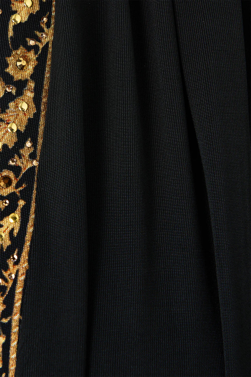 Camilla Ottoman Elegance Waisted Draped Jersey Dress