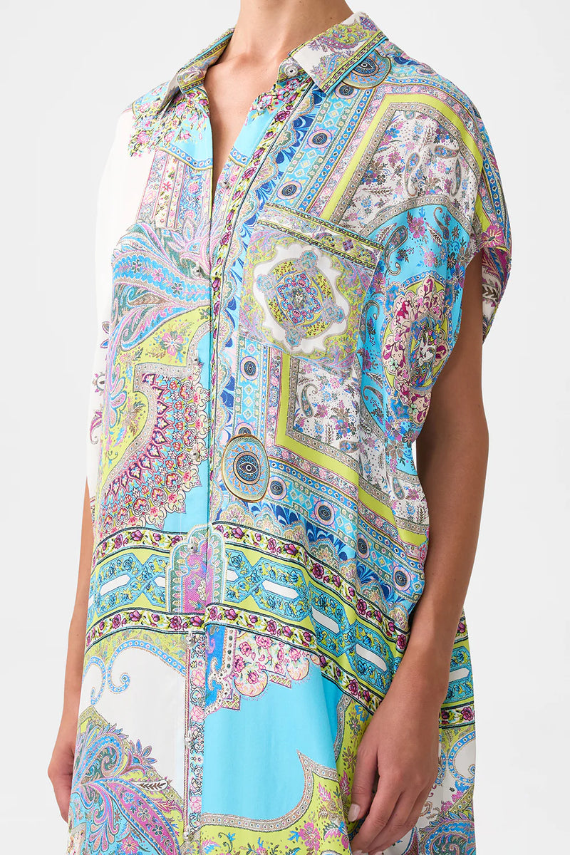Camilla Magic Carpet Ride  Sleeveless Shirtdress