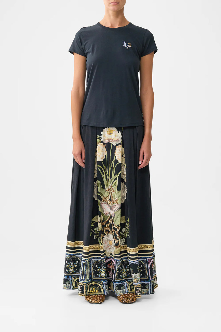 Camilla Ottoman Elegance Slim Fit Round Neck T-Shirt