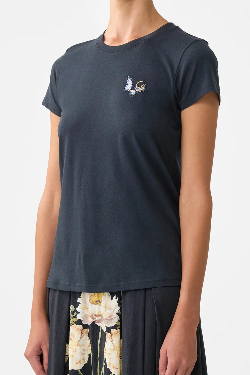 Camilla Ottoman Elegance Slim Fit Round Neck T-Shirt