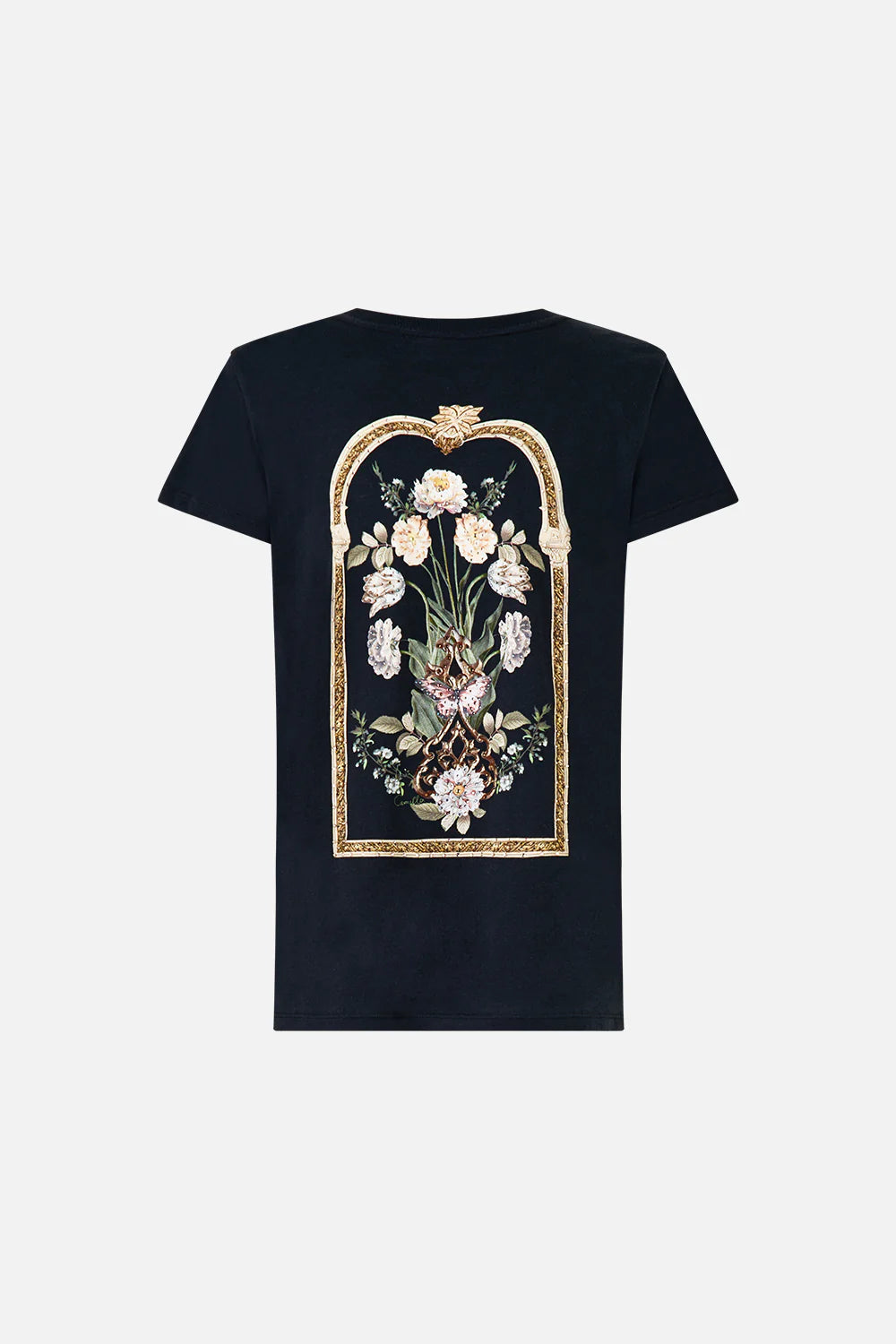 Camilla Ottoman Elegance Slim Fit Round Neck T-Shirt