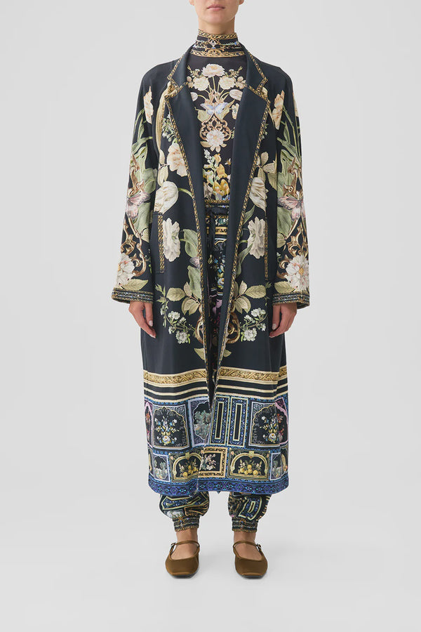 Camilla Ottoman Elegance Sweat Trench Coat