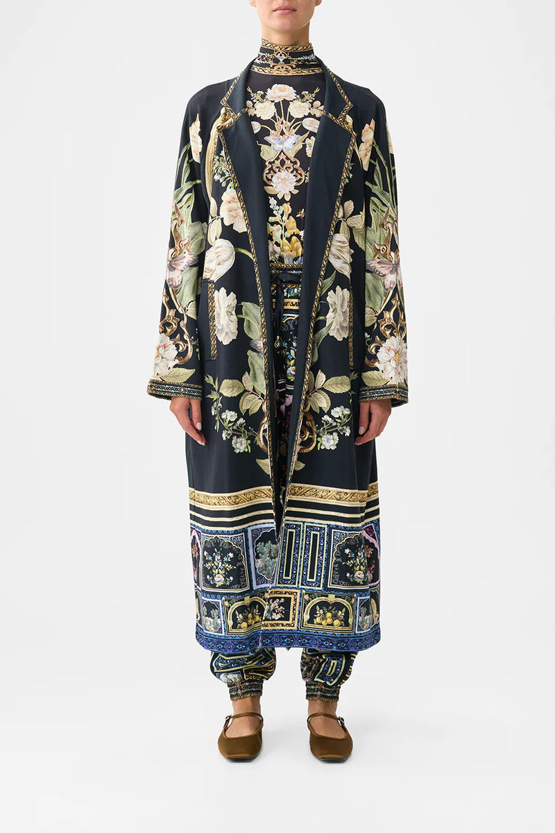 Camilla Ottoman Elegance Sweat Trench Coat