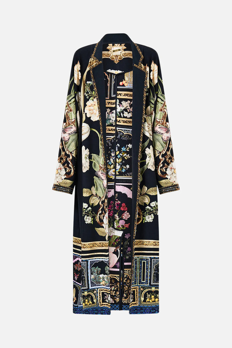 Camilla Ottoman Elegance Sweat Trench Coat