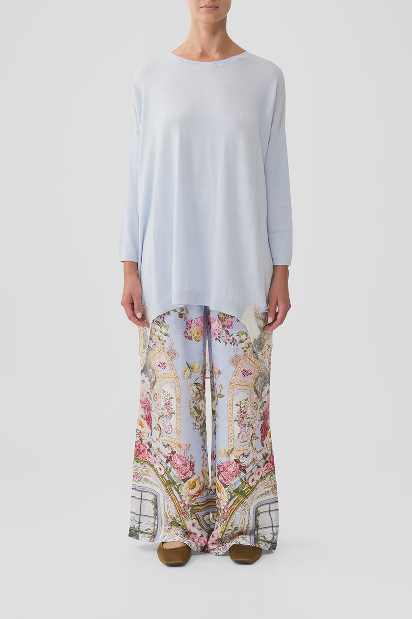 Camilla Tiled in Time Long Sleeve Jumper with Print Back