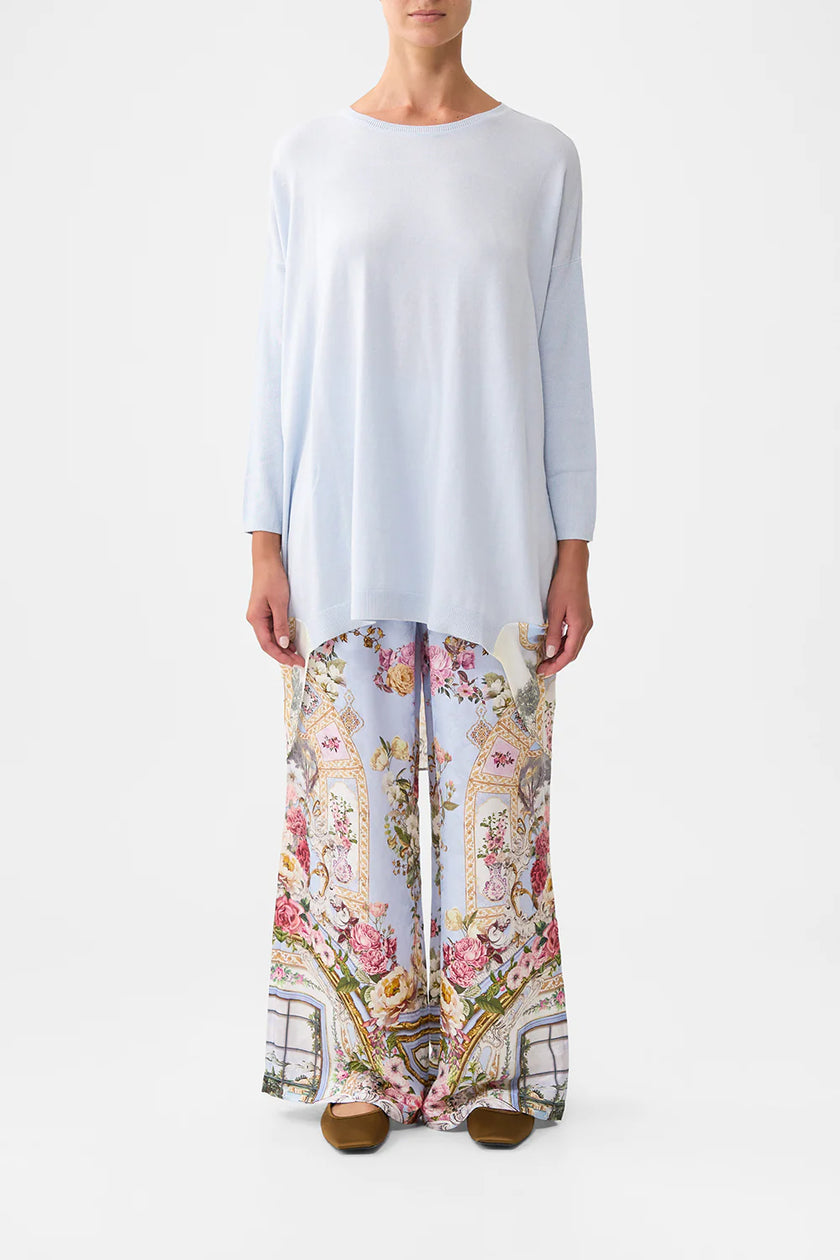 Camilla Tiled in Time Long Sleeve Jumper with Print Back